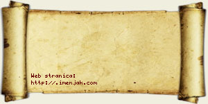 Aleksa Bujak vizit kartica